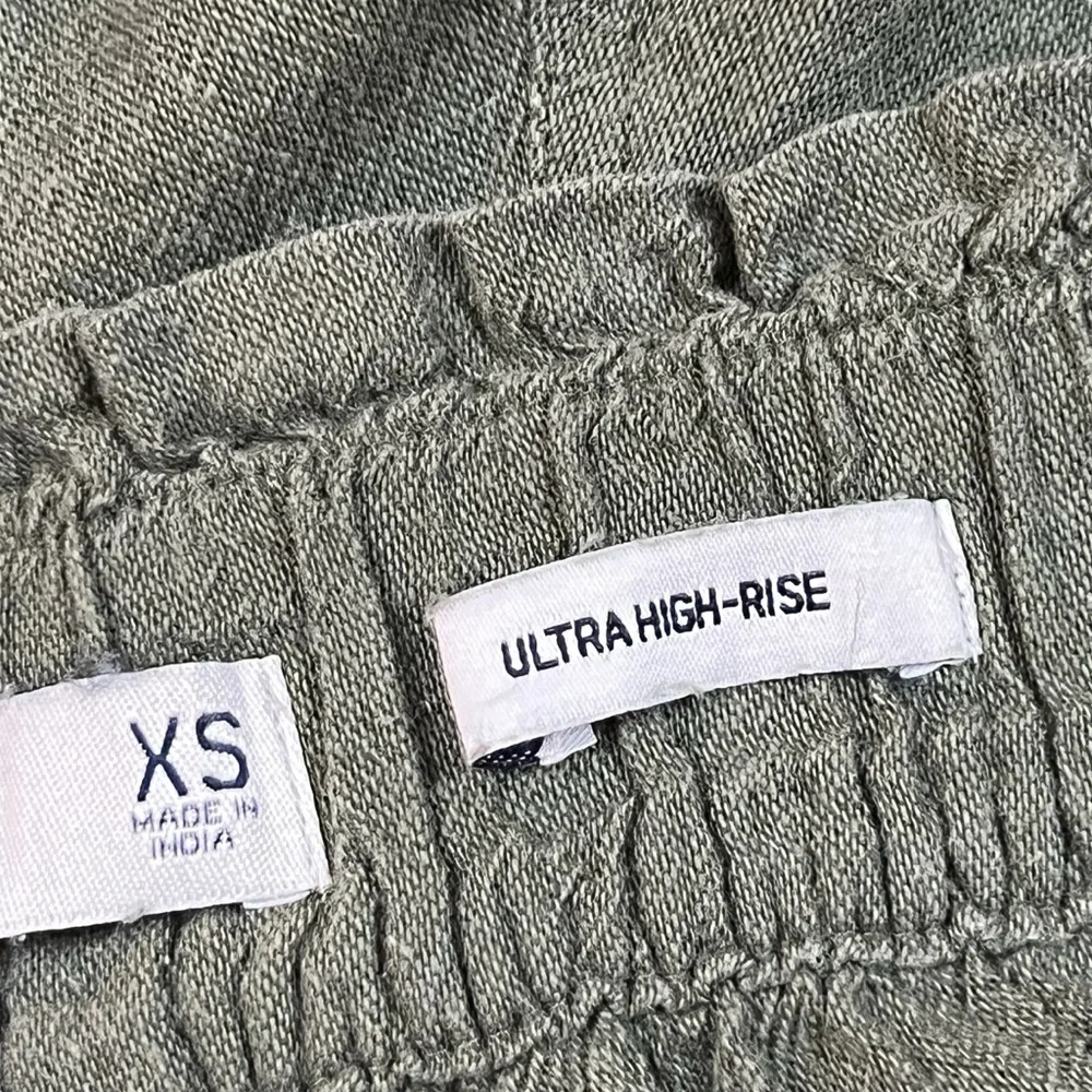 Hollister XS Olive Green Ultra High Rise Drawstring Jogger Pants - Picture 9 of 12